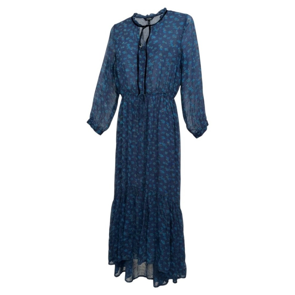 NWT Lucky Brand Floral Sheer‎ Midi Dress Prairie Boho Cottagecore Romantic